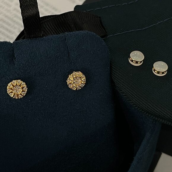 Elegant Gold Earrings - Picture 6 of 6